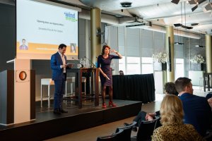 Nationaal Windenergie duo presentatie met Kim Coppes