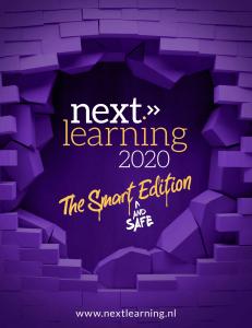 Dagvoorzitter voor de Smart & Safe Edition van het Next Learning congres